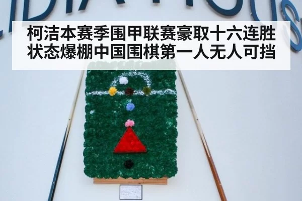 柯洁本赛季围甲联赛豪取十六连胜状态爆棚中国围棋第一人无人可挡